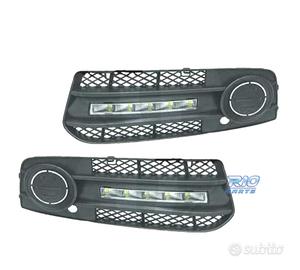 LUCI DIURNE AUDI A4 07-11 + GRIGLIE ANTIABBAGLIANT