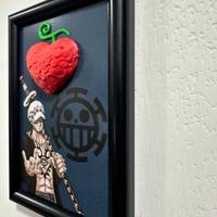 QUADRO CON CORNICE DI TRAFALGAR LAW L'OPE OPE NO M