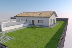 Ville in costruzione con ampio spazio esterno