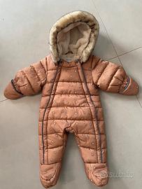 Tuta imbottita con pelliccia