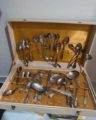 Servizio posate vintage placcato argento