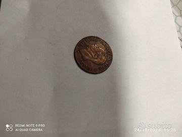 1 moneta da 2 centesimi 1867 "Vitt.Em Il"