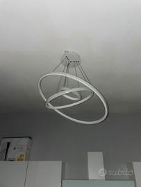 Lampadario led sospensione 3 anelli