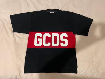 T-shirt GCDS logo nera e rossa