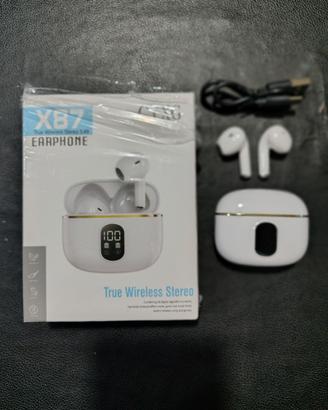 Cuffiette Senza Fili , Bluetooth 5.4 (Bianco)