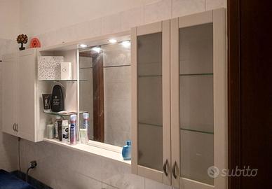 Lavandino con specchio e mobiletto bagno