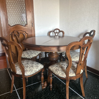 Set Sala da Pranzo Classico – Tavolo Tondo 5 sedie