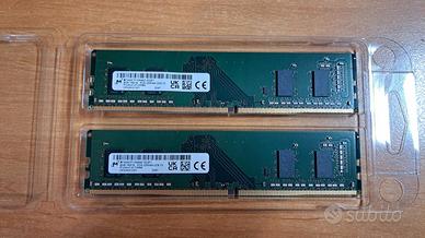 2 Banchi RAM Micron DDR4 8GB UDIMM – Totale 16GB