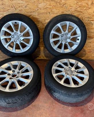 4 RUOTE CERCHI IN LEGA 16" COMPLETE AUDI A3 (8V)