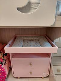 Mobile Fasciatoio Ikea  cassettiera Myllra Rosa 