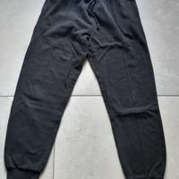 pantaloni tuta neri felpati