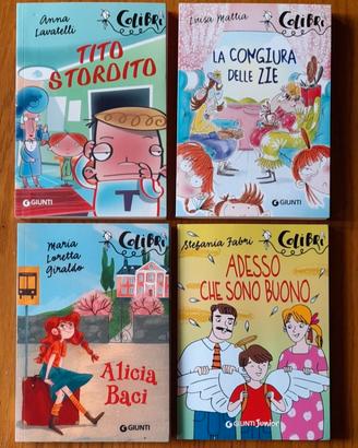 4 libri  COLIBRI' Giunti -Lettori in erba- NUOVI