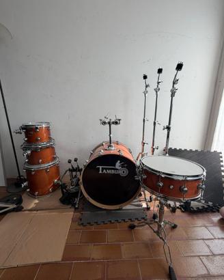 Batteria Tamburo Formula 22”Light Brown+Set sabjan