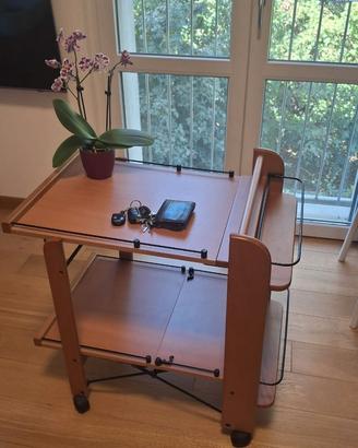 Foppapedretti Service carrello pieghevole noce