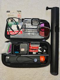 gopro 13 black nuova + 64gb + tripod + custodia