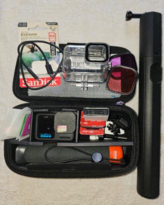 gopro 13 black nuova + 64gb + tripod + custodia