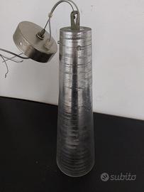 Lampadari in vetro argentato