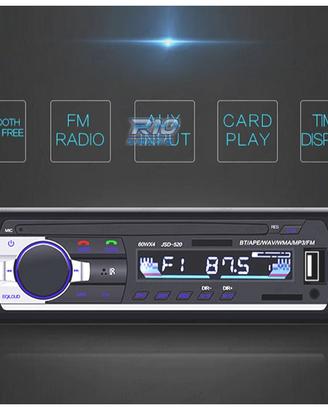 AUTORADIO 1 DIN BLUETOOTH MP3 USB SD AUX