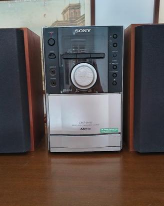 Stereo Sony CMT-EH10 casse e  telecomando.  CD  ok