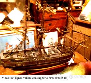 Modello veliero in legno