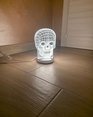 Lampada LED teschio 