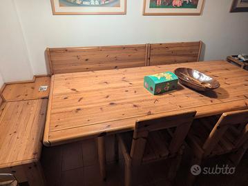 Set completo per taverna sala hobby in pino