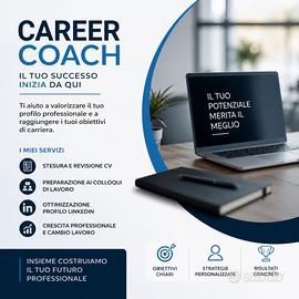 Career Coach Privato CV LinkedIn Colloqui