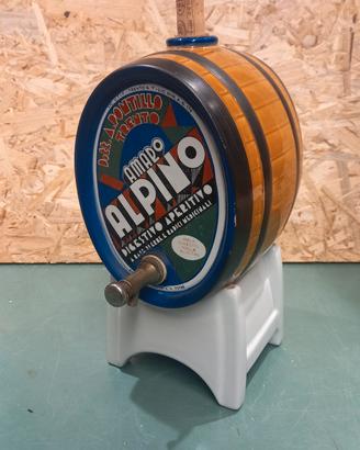 botte pubblicitaria amaro alpino