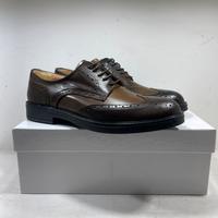 Derby brogue in pelle marrone n.42 - Made in Italy