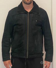 Giacca in pelle nera - taglia 50