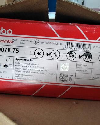 disco freno Brembo Xtra 09.9078.75 