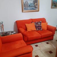 Divano letto 2 posti e poltrona letto