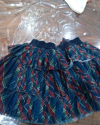 Gonna tulle  scozzese Majoral