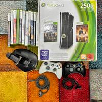 xbox 360 boxata+controller+batt ricaricabili