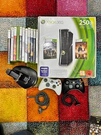 xbox 360 boxata+controller+batt ricaricabili