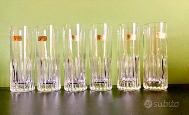 Set 6 Bicchieri in Cristallo Eleganti – Nuovi ✨