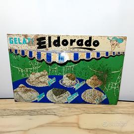 Rara Insegna Tabella Gelati Eldorado