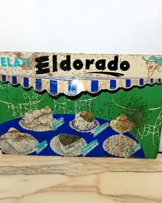 Rara Insegna Tabella Gelati Eldorado