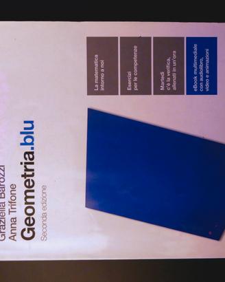 Libro scolastico geometria.blu 2a ediz.