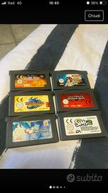 Schede gioco ORIGINALI Game Boy Advance