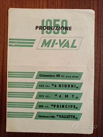MI-VAL  Produzione 1959 – depliant