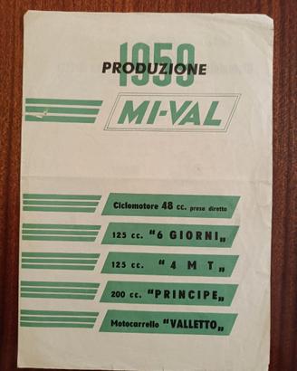 MI-VAL  Produzione 1959 – depliant