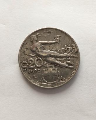 moneta da 20 centesimi  del 1920