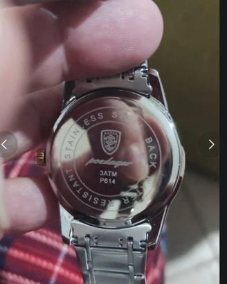 Orologio inox quadrante blu nuovissimo