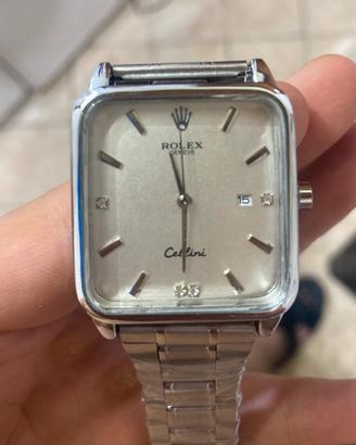Orologio classico silver quadrante quadrato-NUOVO