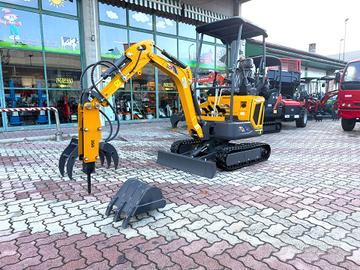 MINIESCAVATORE GIOR 16 Evo.5 - CON MARTELLO 80 KG 