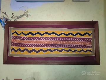 Quadro Stile Etnico con cornice in legno 