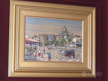 Quadro su lastra argento 925 luigi ruffo