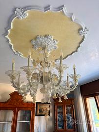 Lampadario in vetro di murano