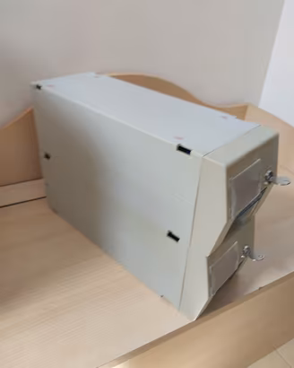 2 Contenitori Floppy 3,5" con chiave Amiga PC MSX